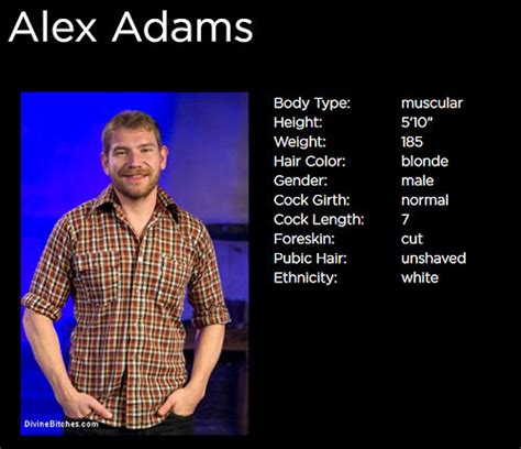 alex adams cock size|Alex Adams Gay Pornstar .